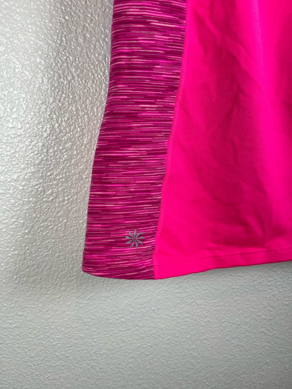 Athleta Space Dye Pocket PR Hot Pink Racerback Athletic Tank Top Women’s MD - Picture 3 of 12